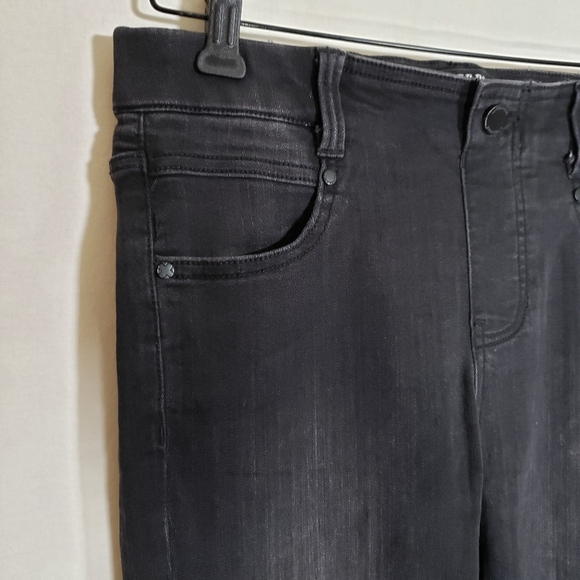 Liverpool The Skinny Petite Pull-On Black Denim Jeans Women's Size 4 / 27 P - Picture 5 of 12